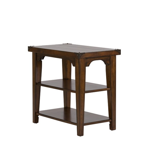 Aspen Skies Russet Brown Chair Side Table