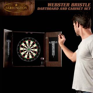 Barrington Webster Bristle Dart Board and Solid Wood Cabinet Set DRB100_237B