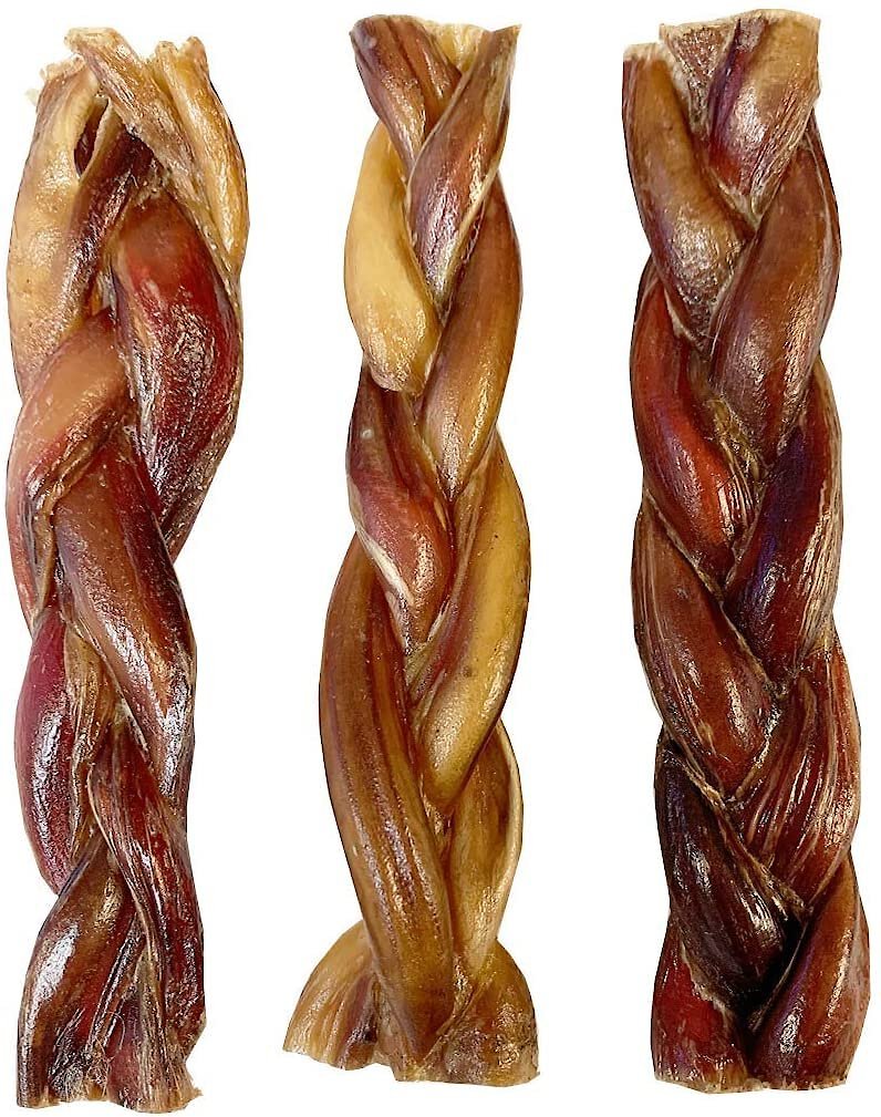 Amazing Dog Treats 6-inch Braided Bully Stick Dog Treats