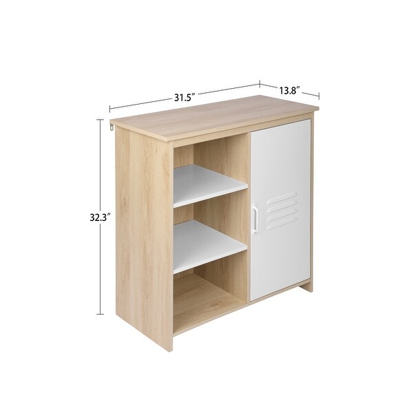 storage cabinet， Free Standing Entryway Cupboard Space saver Cabinet， Home Small Spaces 1 Door Accent Cabinet