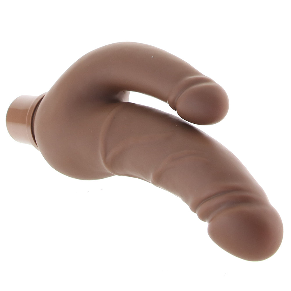 Power Stud Rechargeable Over & Under Vibe in Brown