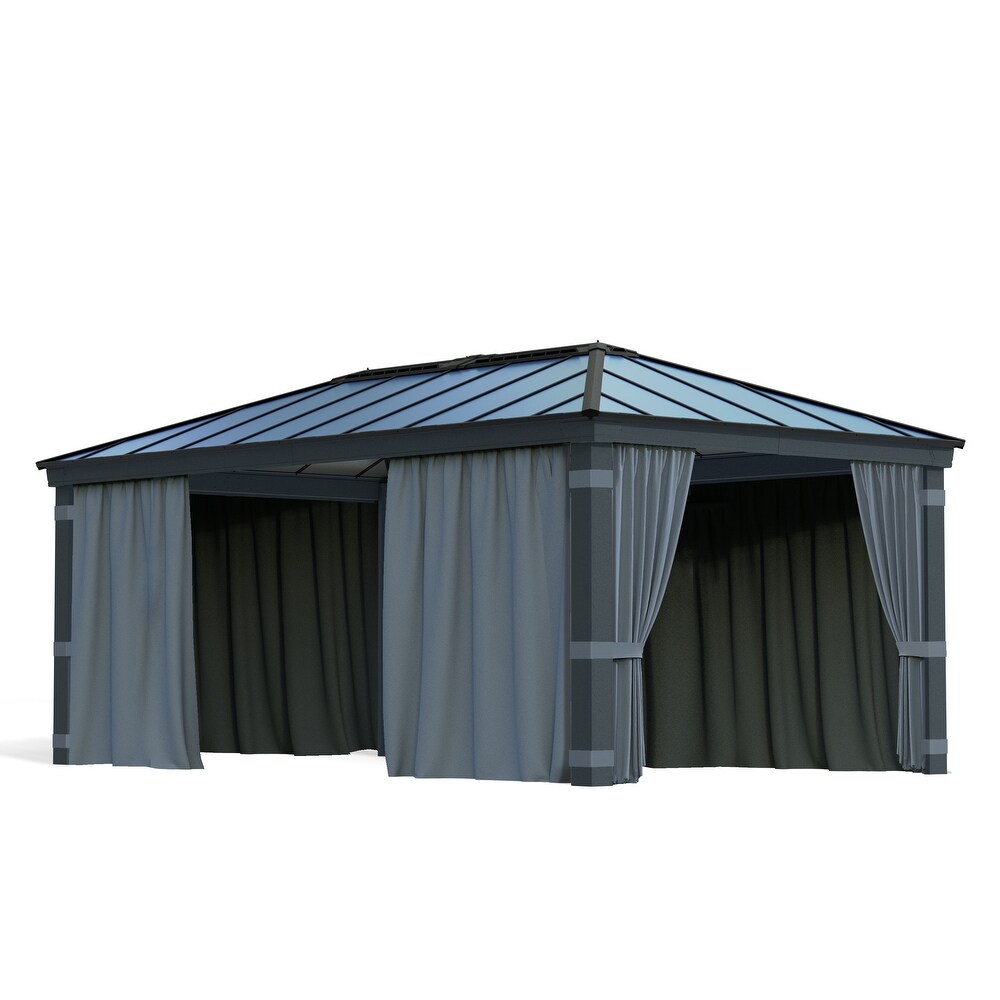 Curtain Set for Dallas 12 ft. Outdoor Gazebo