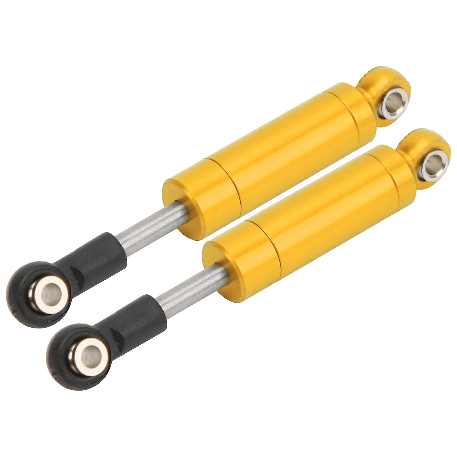 2pcs Rc 72mm Aluminum Springless Shock Absorber Damper For Traxxas Slash 2wd 1/10 Rc Cargold