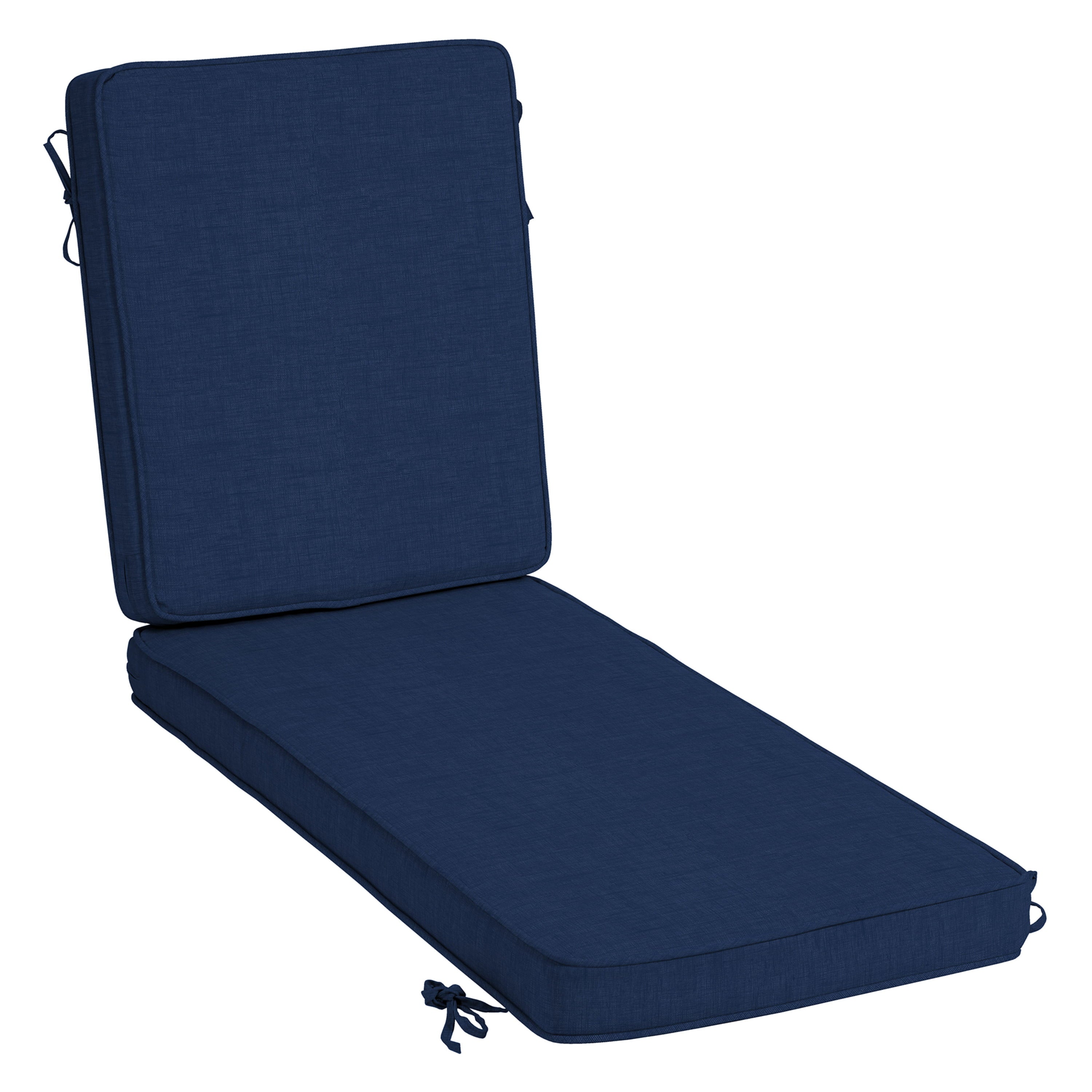 Arden Selections ProFoam Essentials Outdoor Chaise Lounge Cushion 72 x 21， Sapphire Blue Leala