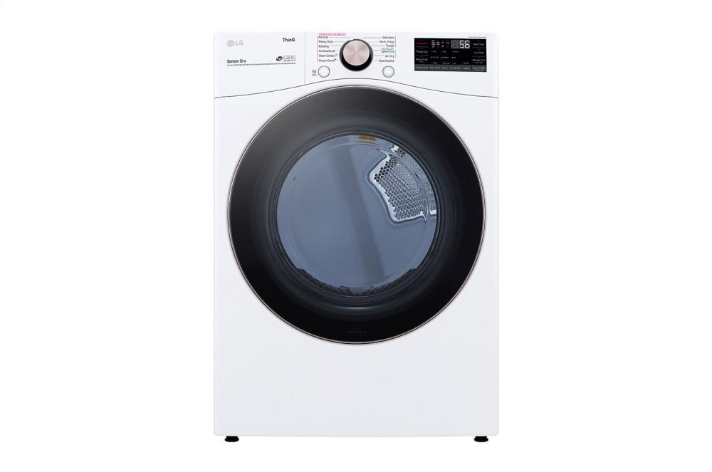 Lg DLEX4000W 7.4 Cu. Ft. Ultra Large Capacity Smart Wi-Fi Enabled Front Load Electric Dryer With Turbosteam™ And Built-In Intelligence