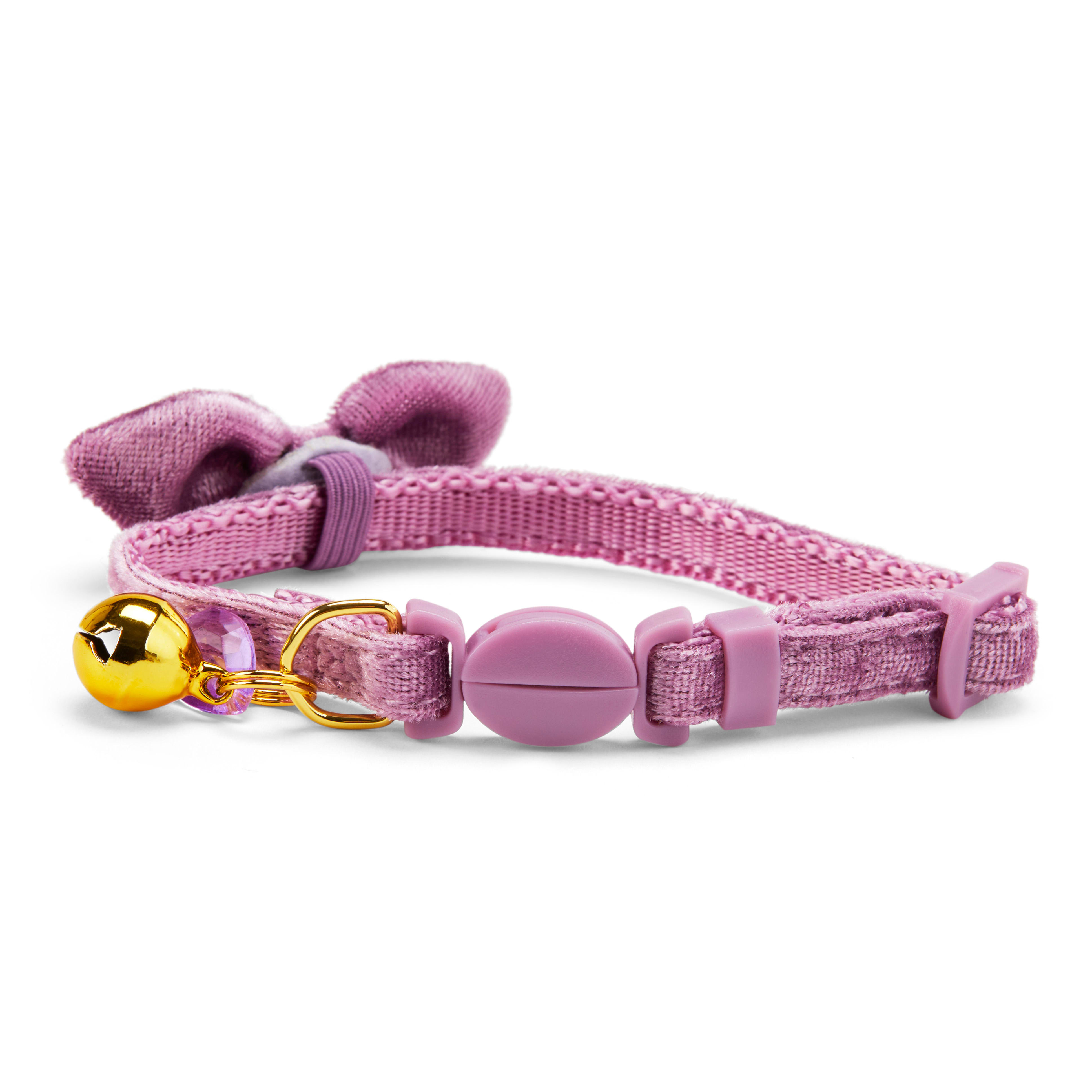 YOULY The Heir Lavender Velvet Breakaway Kitten Collar