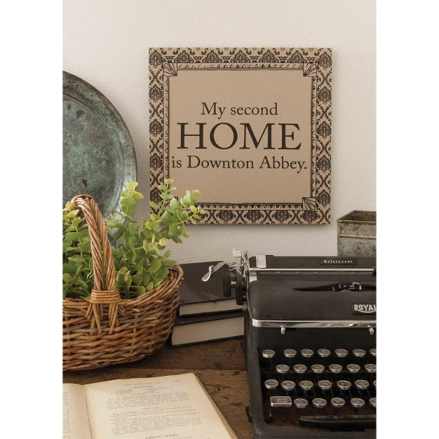 Downton Abbey Life quot second Home quot British Decorative Damask Hanging Wall Art