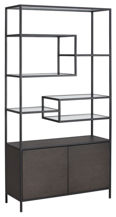 Stamos Bookcase   Industrial   Bookcases   by Sunpan Modern Home  Houzz