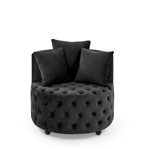 Modern Accent Sofa Chair， Modern Swivel Barrel Chair