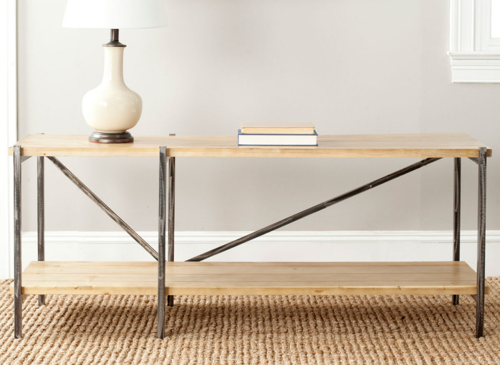 Virgel Console Natural   Industrial   Console Tables   by V.S.D Furniture  Houzz