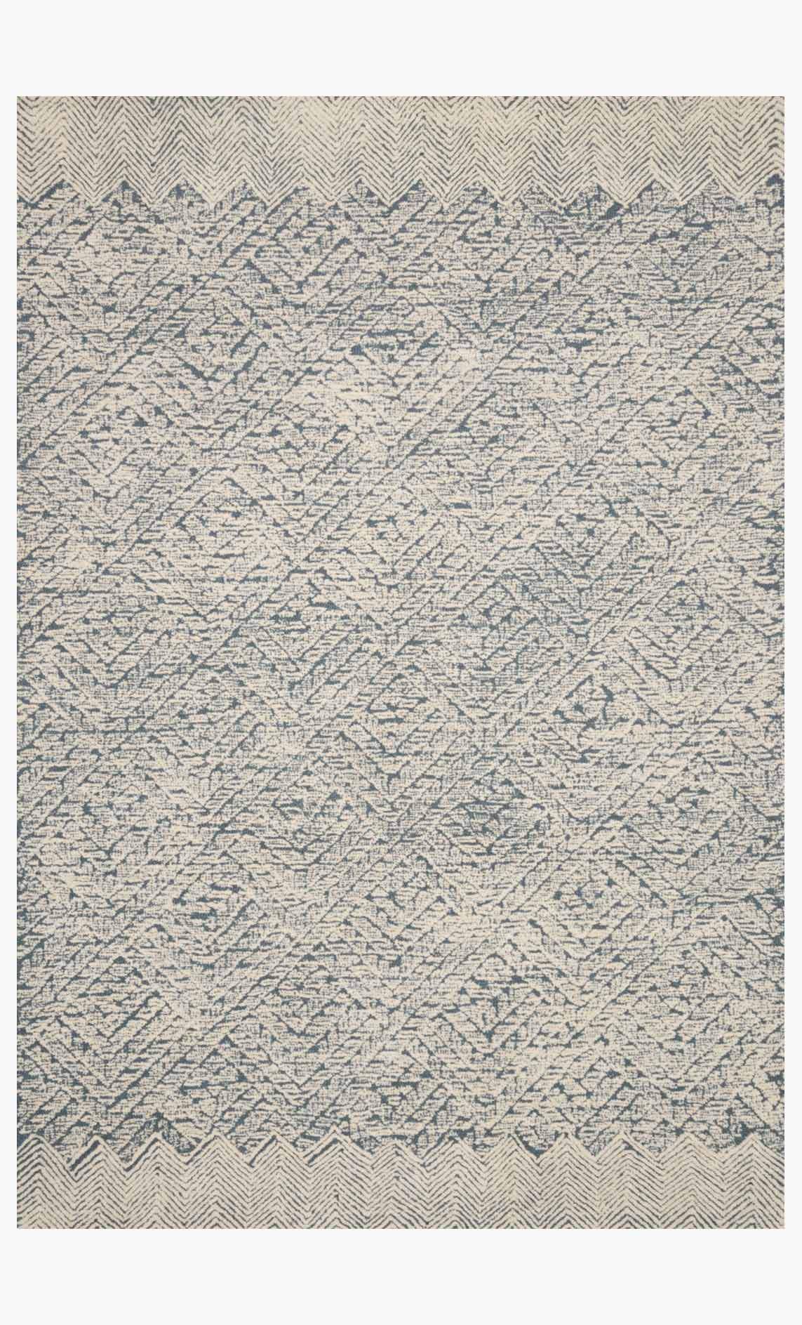 Kopa Rug in Blue & Ivory