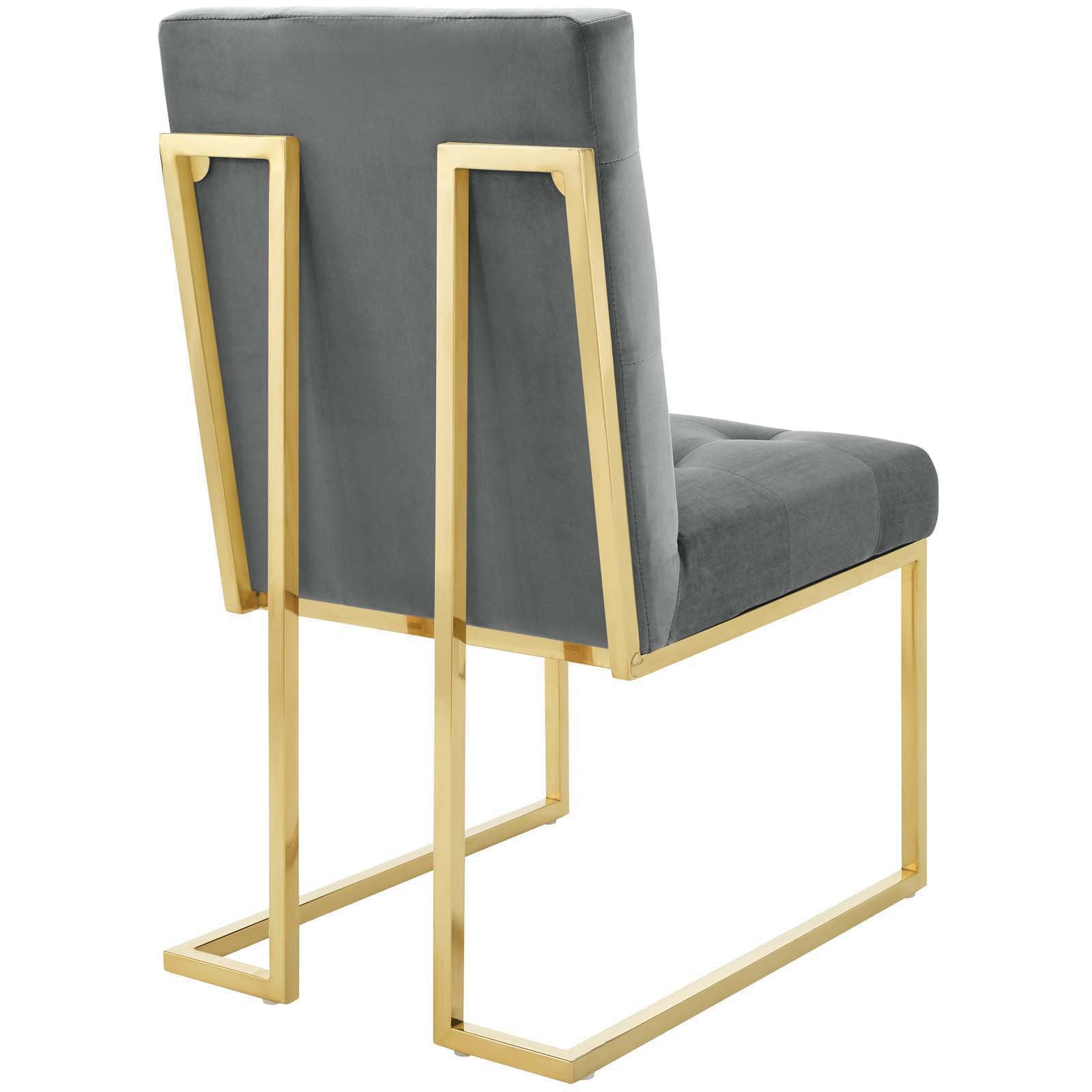 Modway Privy Gold Performance Velvet Dining Chair