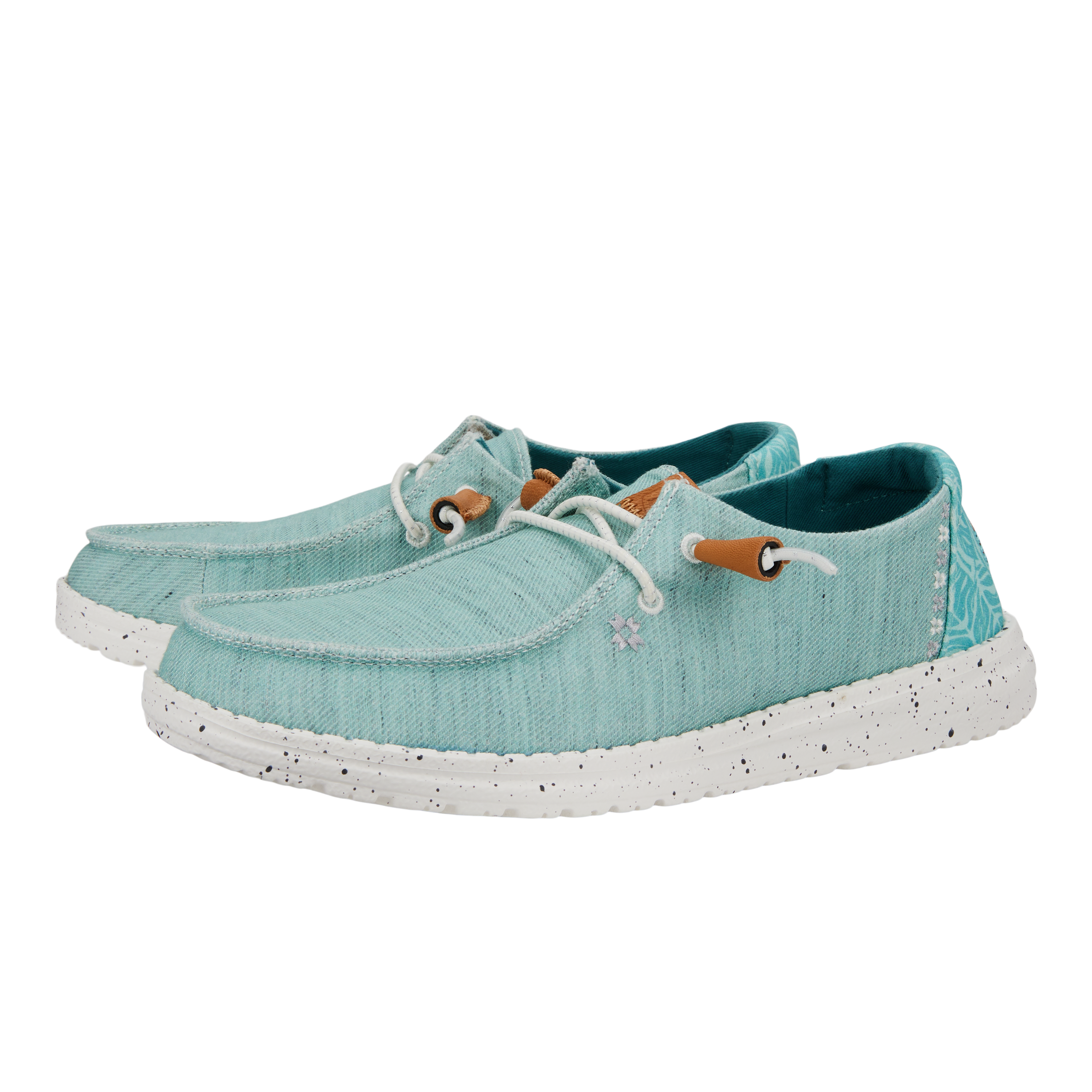 Wendy Heathered Slub Tropical - Blue