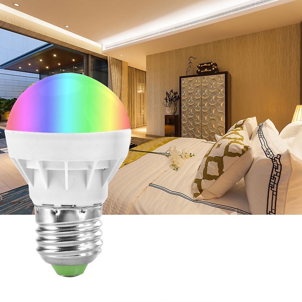 3w Rgb Light Bulb Color Changing Home Party Decoration Lamp With 24 Key Remote Control E27