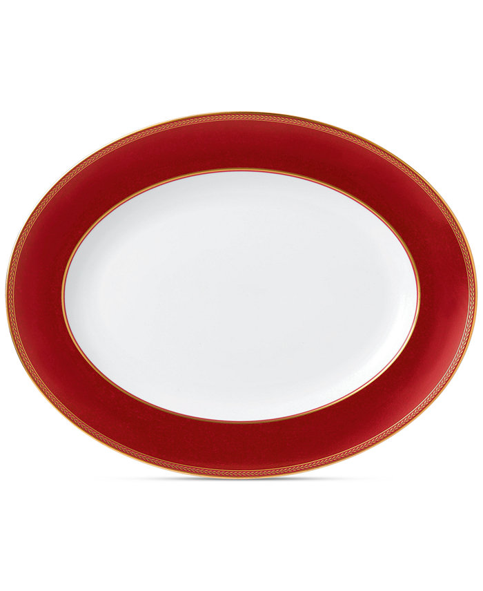 Wedgwood Renaissance Red Oval Platter