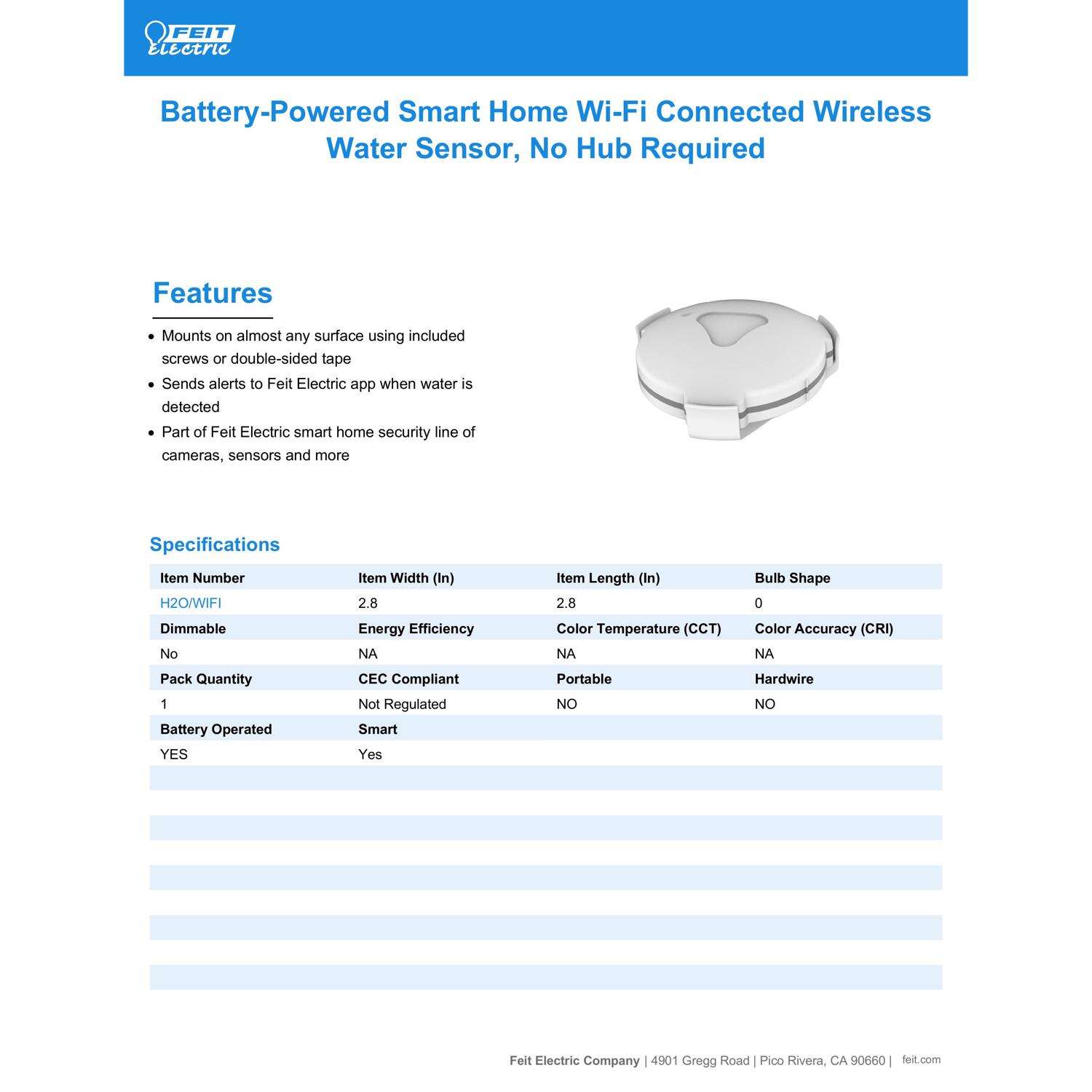 Feit Smart Home Smart Water Leak Sensor