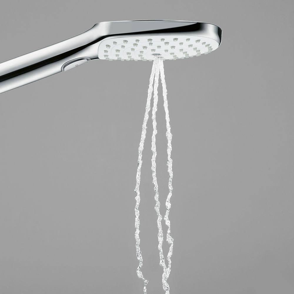 Hansgrohe 3-Spray Patterns with 2.0 GPM 4.75 in. Wall Mount Handheld Shower Head in Chrome 4528400