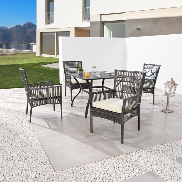 Patio Festival 5Piece Outdoor Square Dining Set