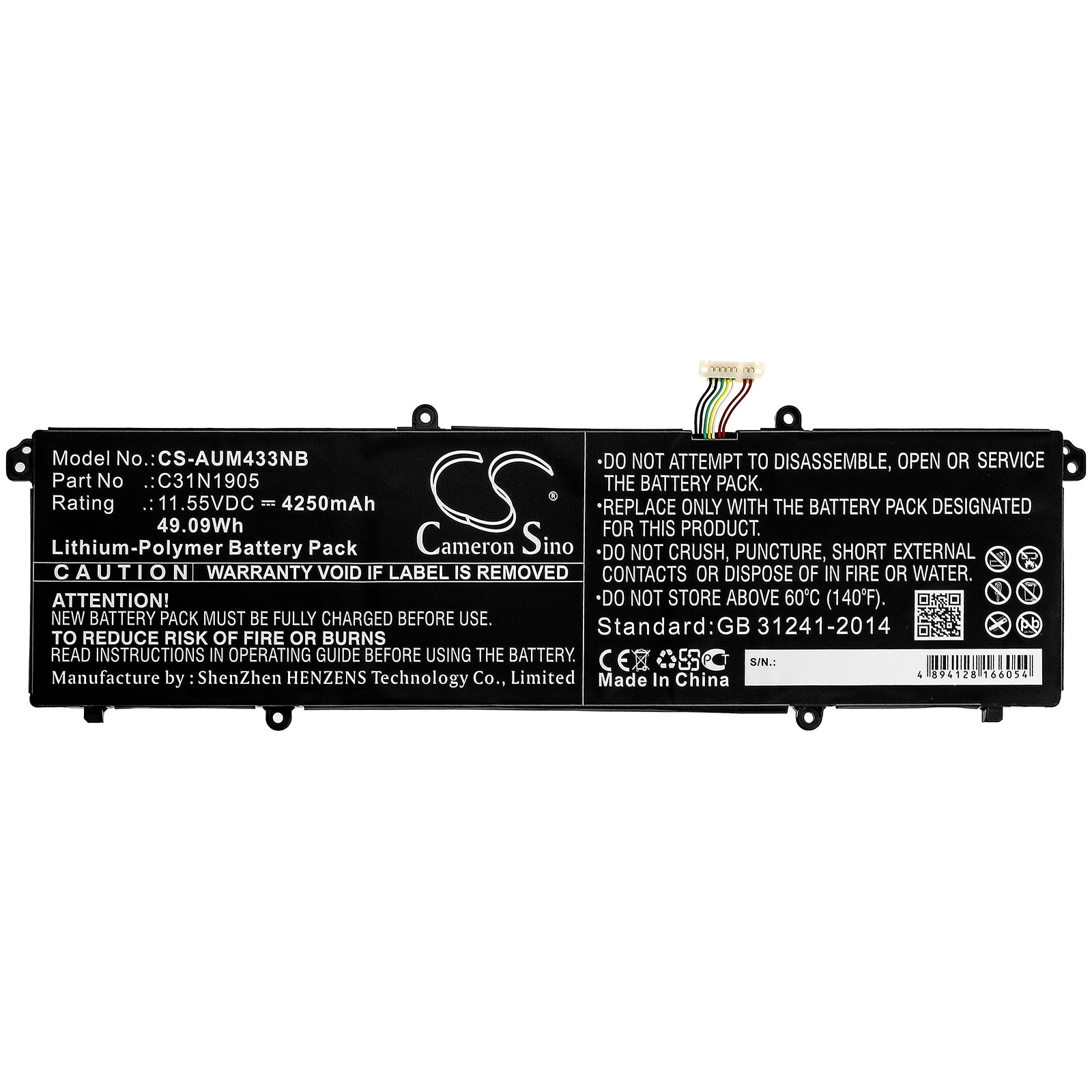 Asus VivoBook 14 S433FLEB072T VivoBook 14 S433FL Replacement Battery BatteryClerkcom Laptop and Notebook