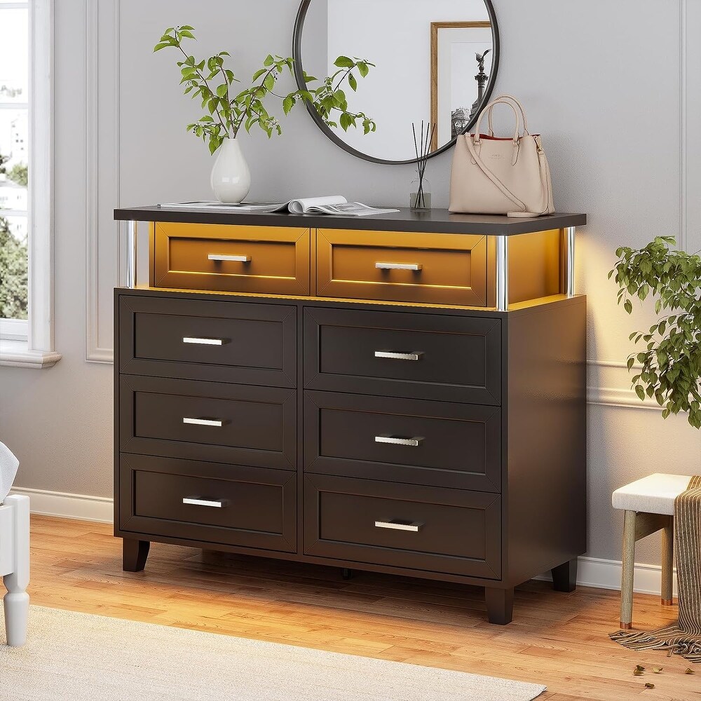 Dresser for Bedroom with 8 Drawer Dresser  Chests of Drawers