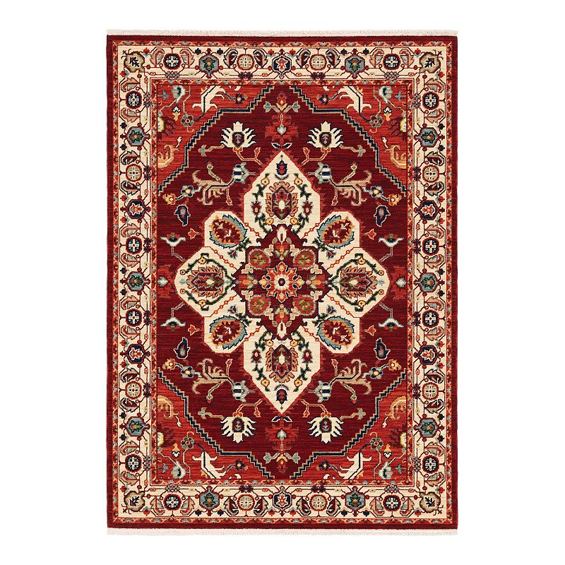 StyleHaven Linwood Medallion Burst Fringed Area Rug