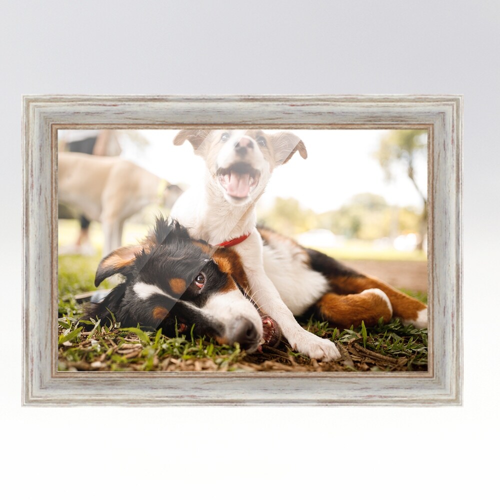 54x14 White Picture Frame   Wood Picture Frame Complete with UV