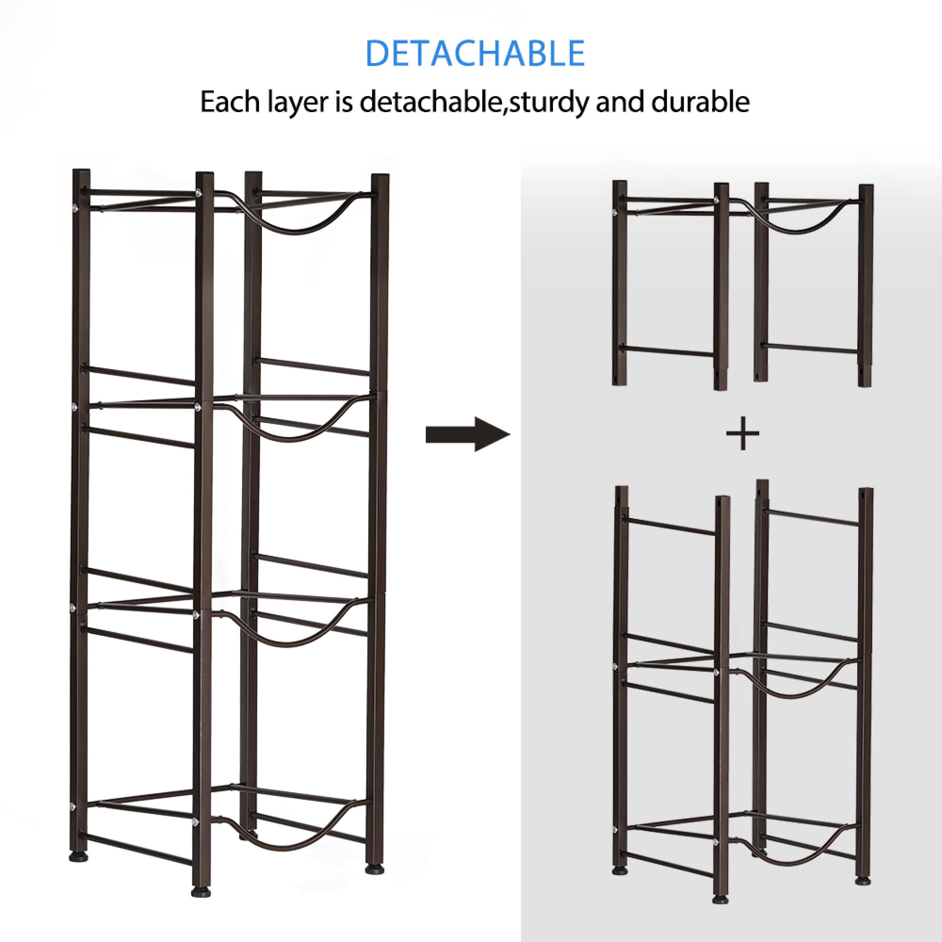 4-Tier Heavy Duty Water Bottle Holder Storage Rack for 5 Gallon Water Dispenser