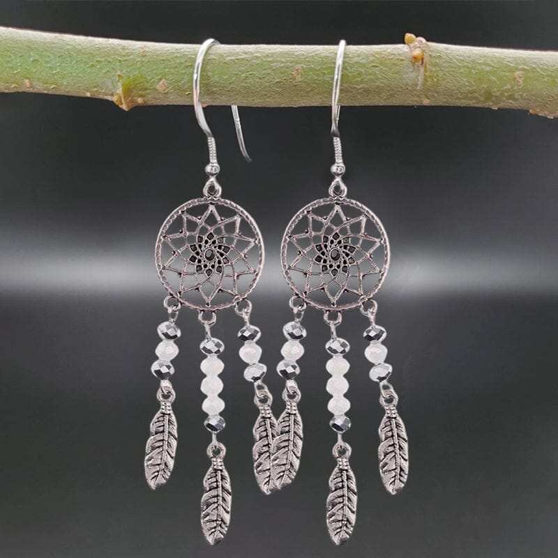 Dreamcatcher Crystal Earrings