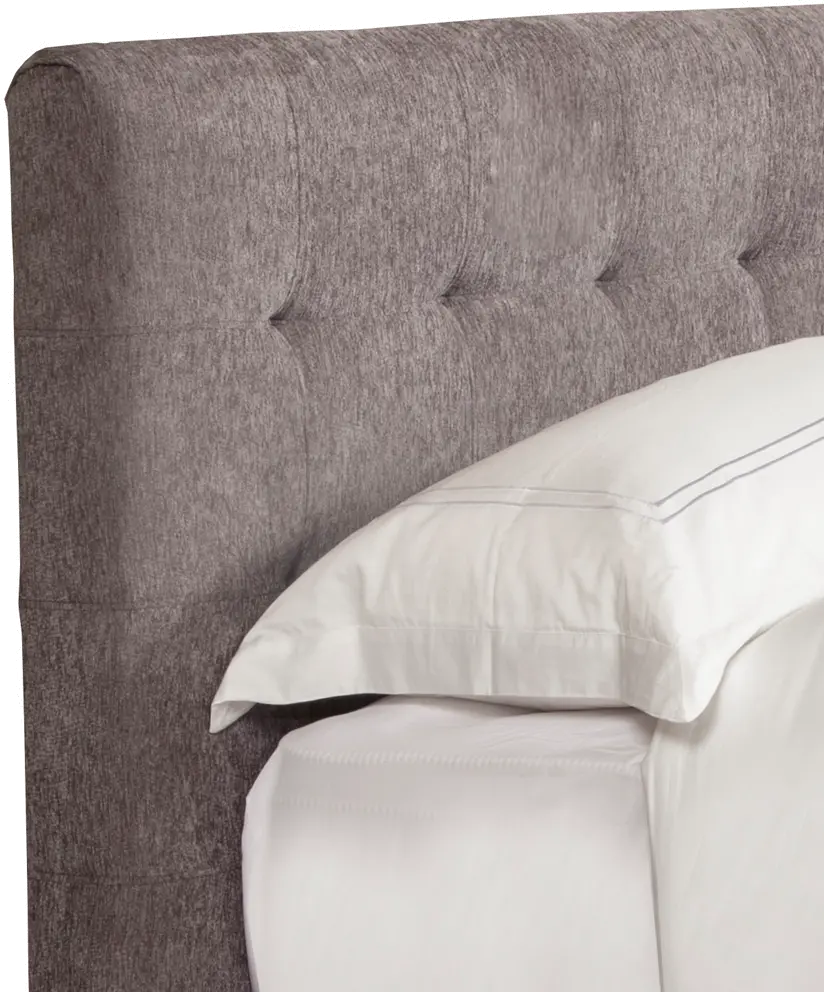 Iris Gray Queen Upholstered Bed