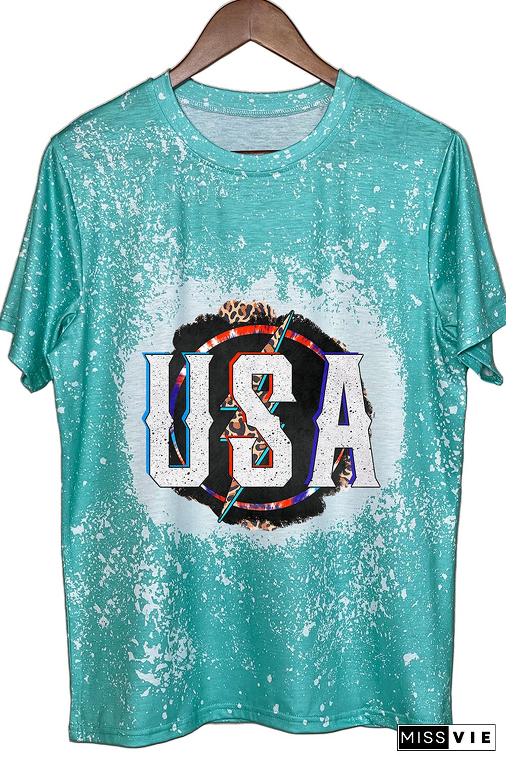 USA Lightning Graphic Tee Wholesale