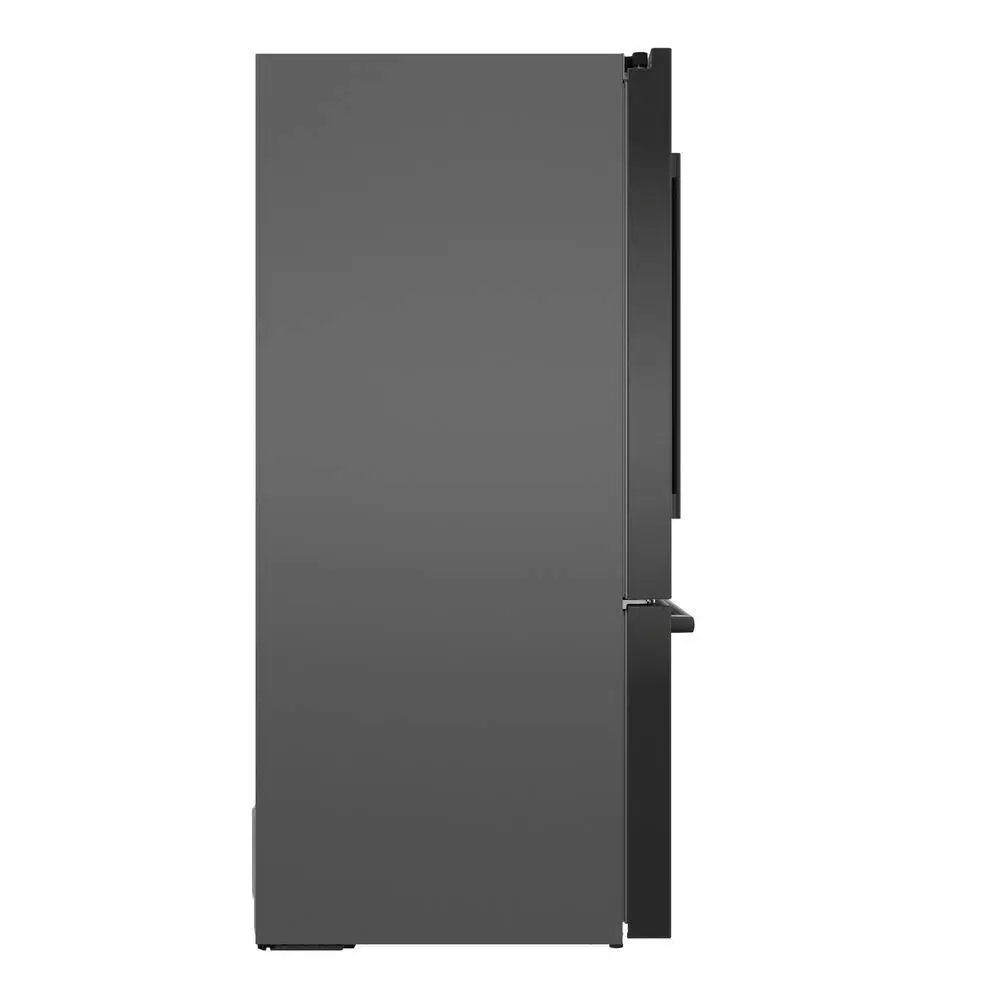 Bosch 500 Series 26 cu ft 3-Door French Door Refrigerator in Black Stainless Steel with Ice and Water Freezer Standard Depth B36FD50SNB