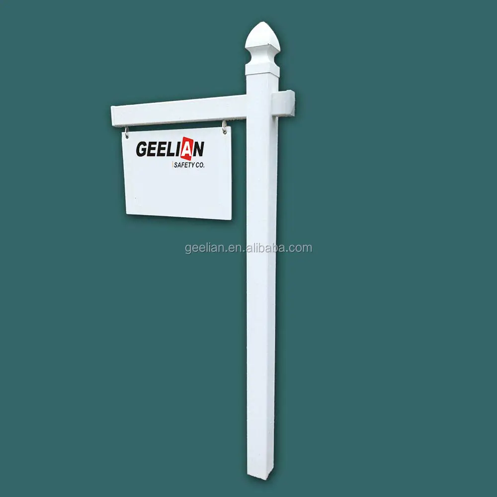 Factory Supply Vinyl PVC Plastic Real Estate Post Sign