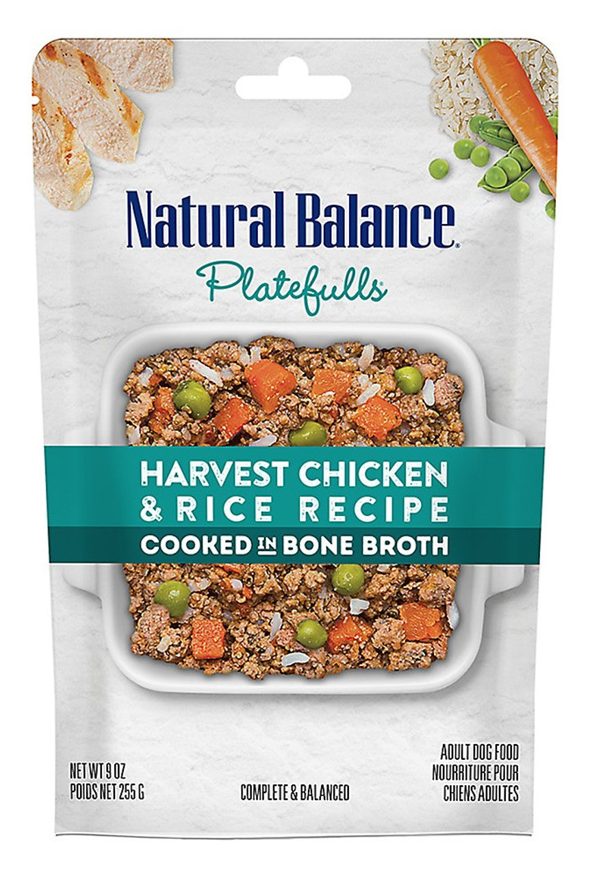 Natural Balance Platefulls Chicken and Rice Wet Dog Food， 9oz