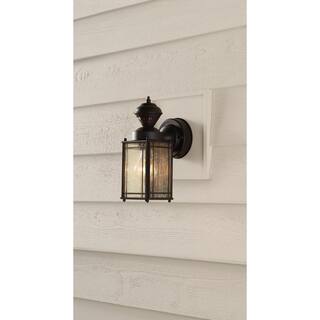 Hampton Bay Shaker Oil-Rubbed Bronze 150-Degree Farmhouse Outdoor 1-Light Wall Sconce SL-4133-OR