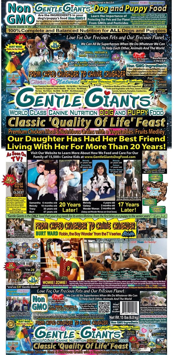 Gentle Giants Natural Non-GMO Dog and Puppy Chicken Dry Dog Food