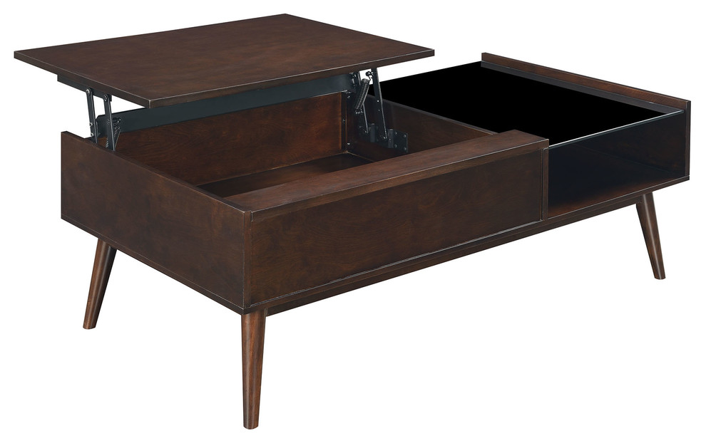 Morgan Mid Century Lift Top Coffee Table  Espresso   Midcentury   Coffee Tables   by Picket House  Houzz