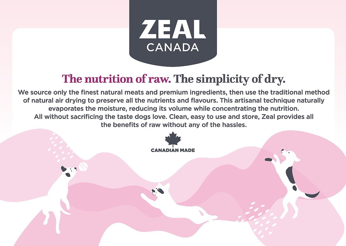 Zeal Canada Gently Turkey Recipe and Freeze-Dried Salmon and Pumpkin Grain-Free Air-Dried Dog Food