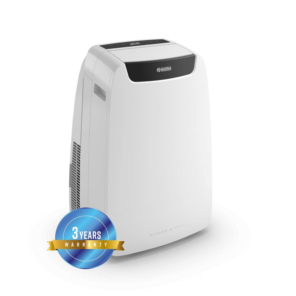 OLIMPIA SPLENDID 14000 BTU Capacity for a 550 sq. ft. Space Portable Air Conditioner 3 in 1 (AC Fan Dehumidifier) with Remote in White 2148