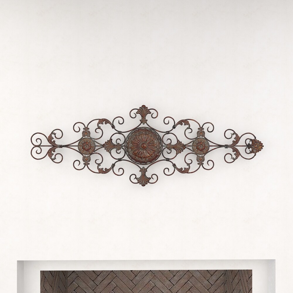 Brown Metal Rustic Ornamental Wall Decorl