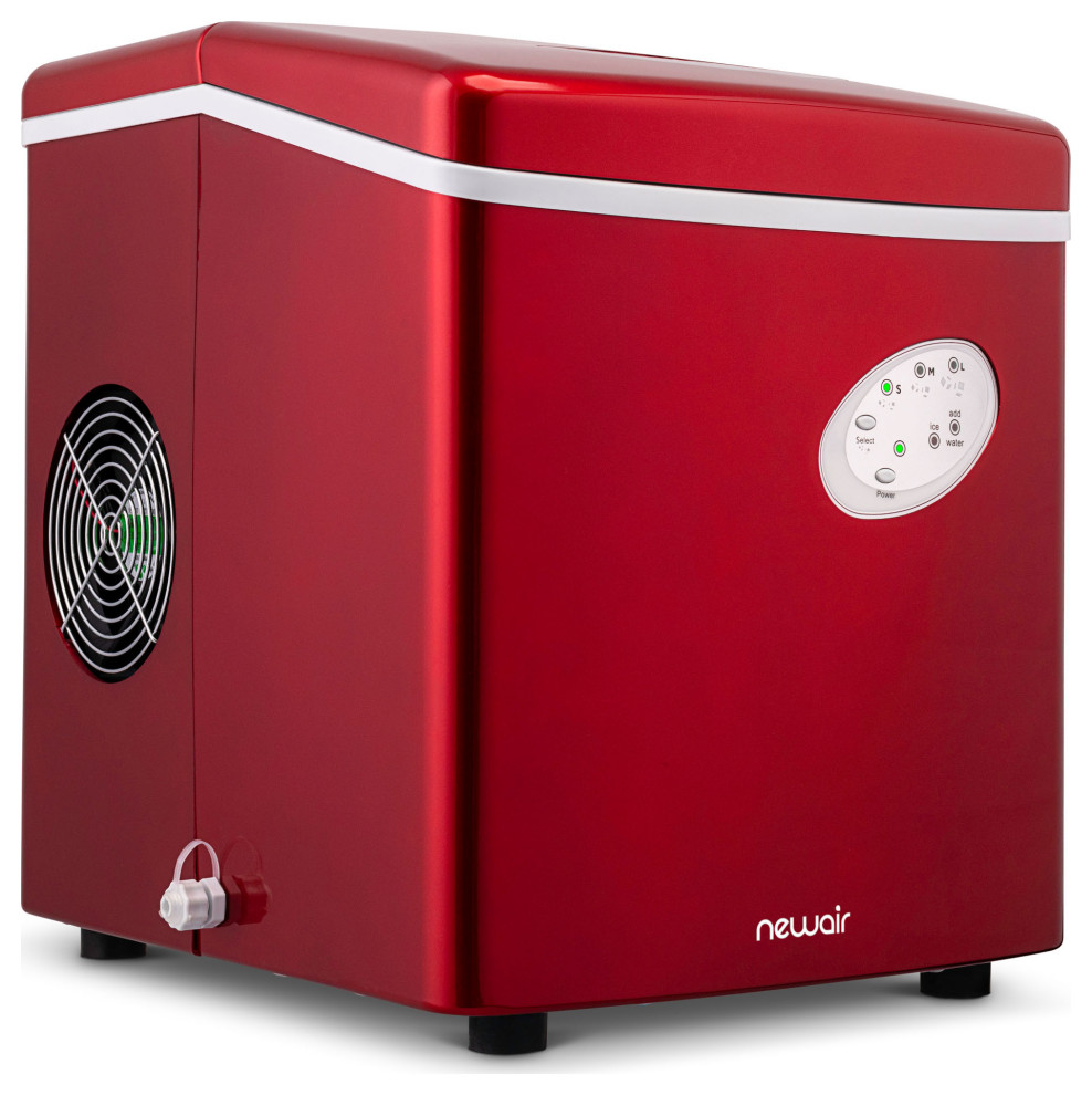 Newair AI 100R 28 Pound Portable Ice Maker  Red   Contemporary   Ice Makers   by Luma Comfort  Houzz