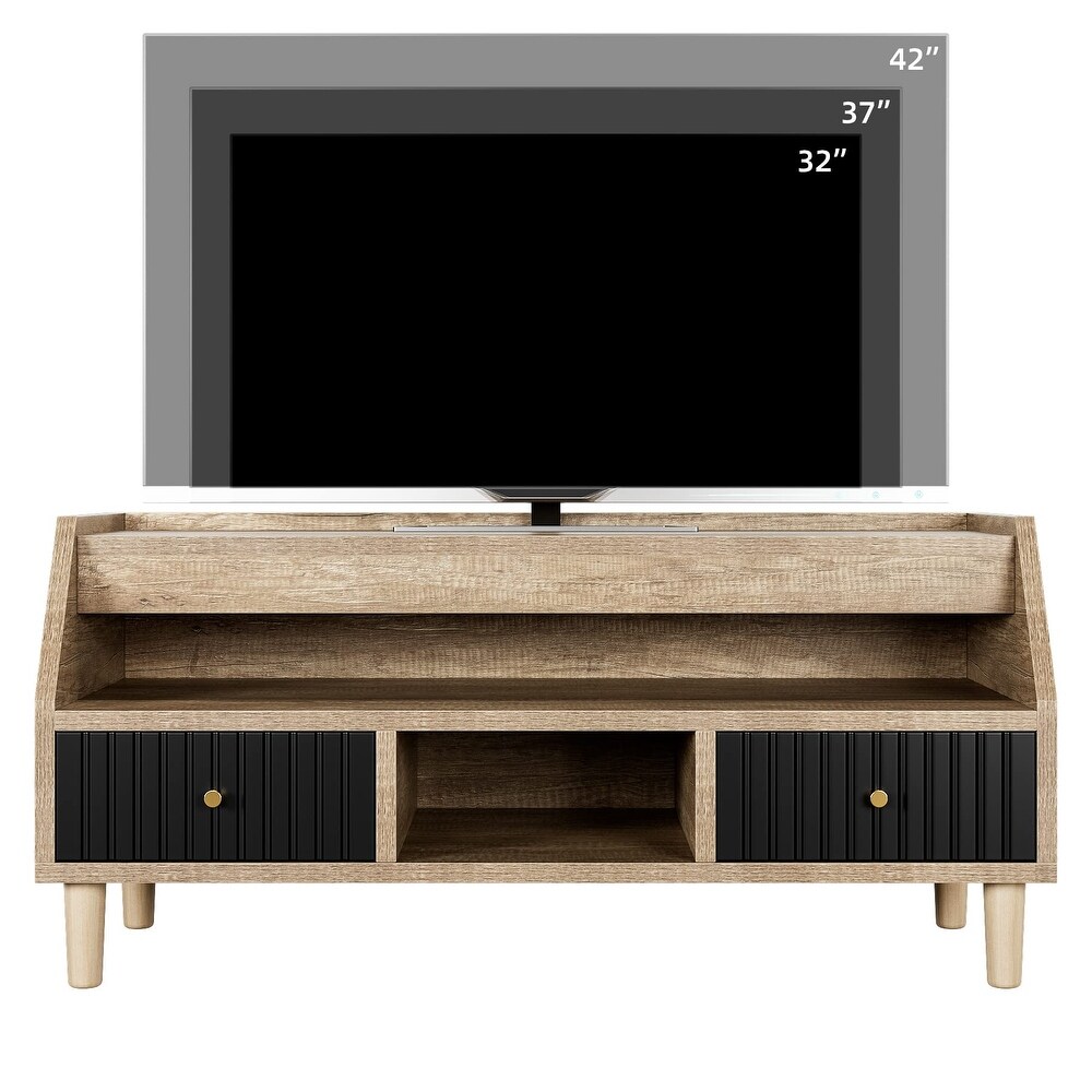 Small TV Stand with Storage for 50 inch TV