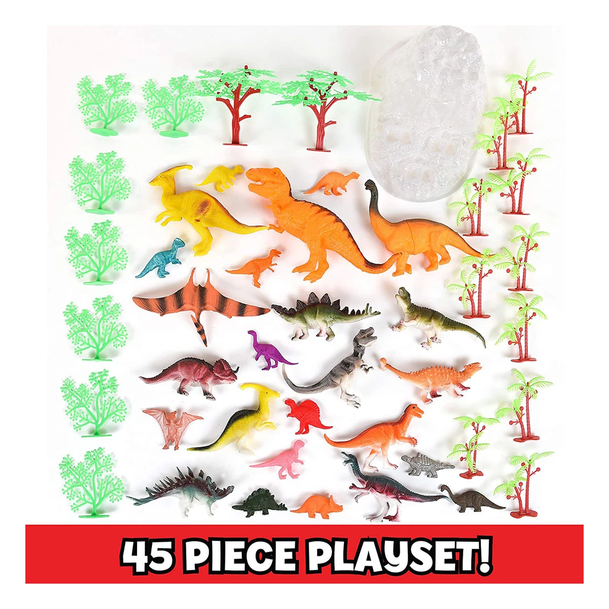 Fun Bucket Assorted Dinosaurs Toy Set