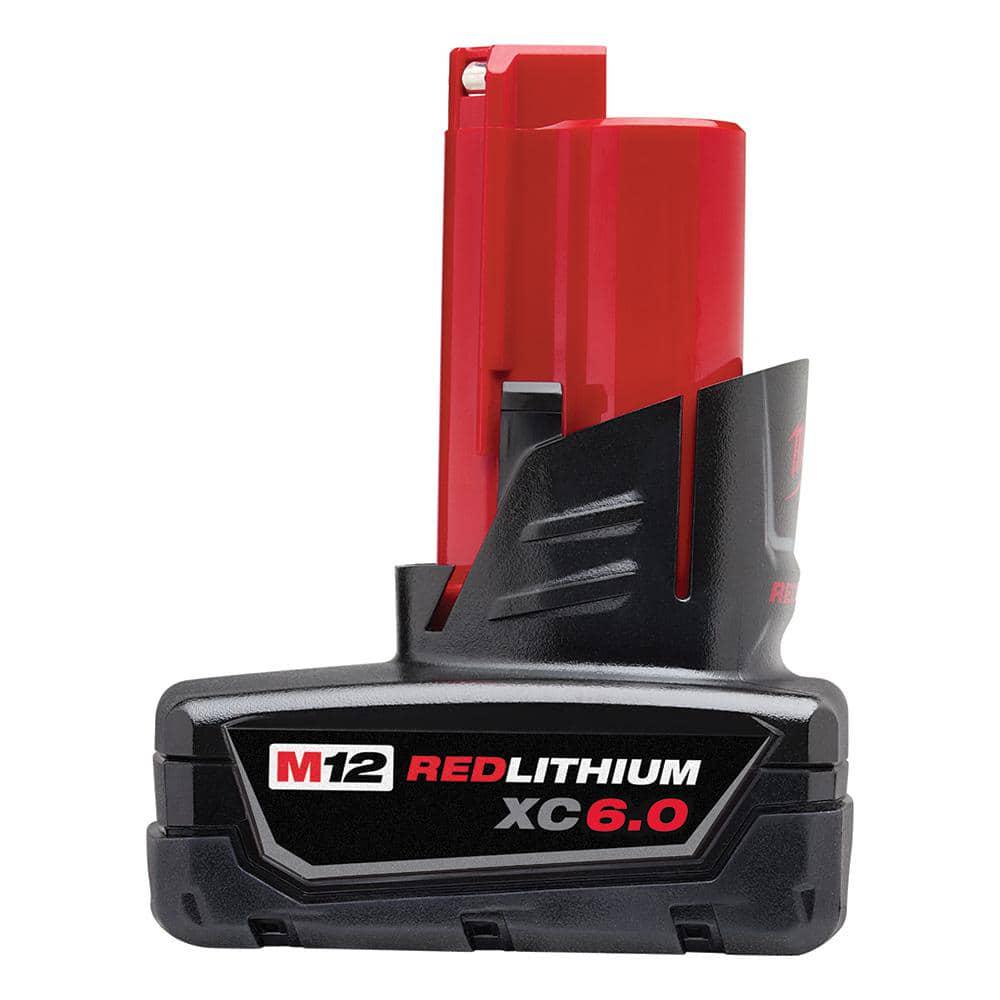 Milwaukee M12 FUEL 12Volt LithiumIon Brushless Battery 6 in HATCHET Chainsaw Kit with 60 Ah and 40 Ah Battery Charger