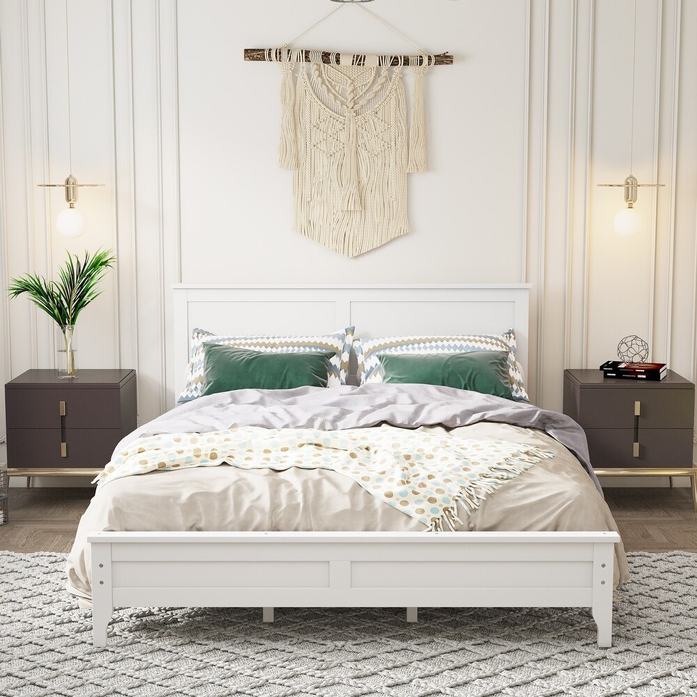 Solid Wood Platform Bed