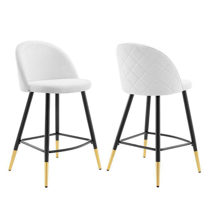 Modway Cordial Fabric Counter Stools - Set of 2