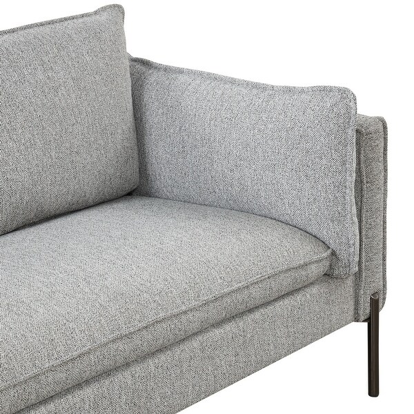 3 Seat Linen Fabric Upholstered Sofa Linen Fabric Upholstered