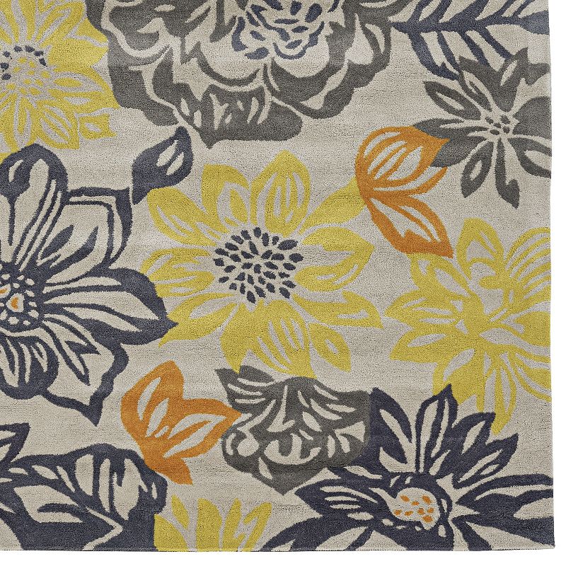 Linon Trio Floral Rug