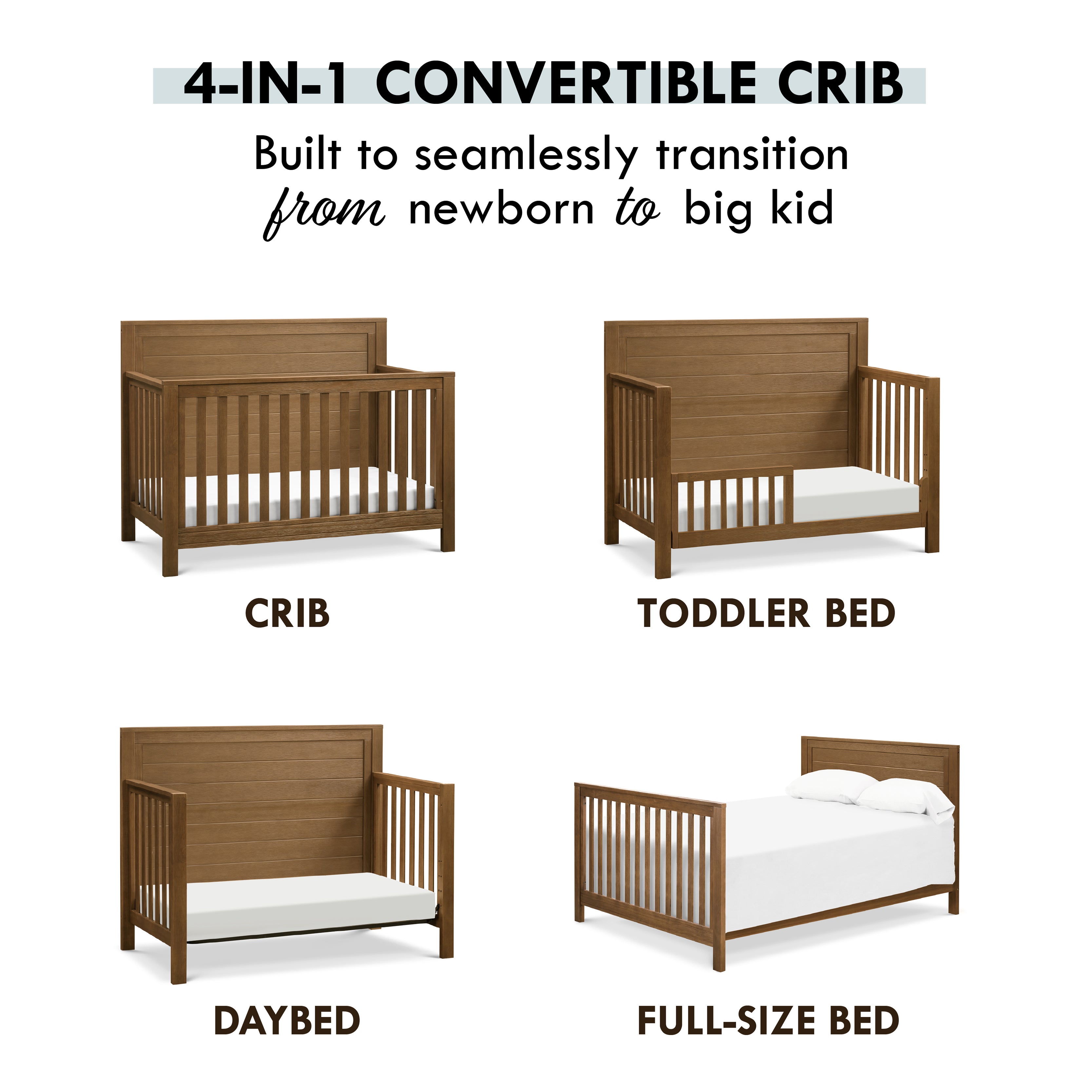 DaVinci Fairway 4-in-1 Convertible Crib, Stablewood