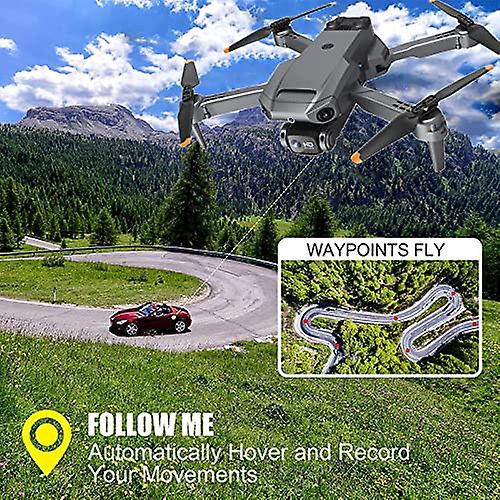 Drone With Camerawith Camera，8k Drones Hd Fpv Adjustable Wide-angle，rc Drone With Cameraquadcopter With Altitude Hold，gesture Selfie， Waypoints Functi