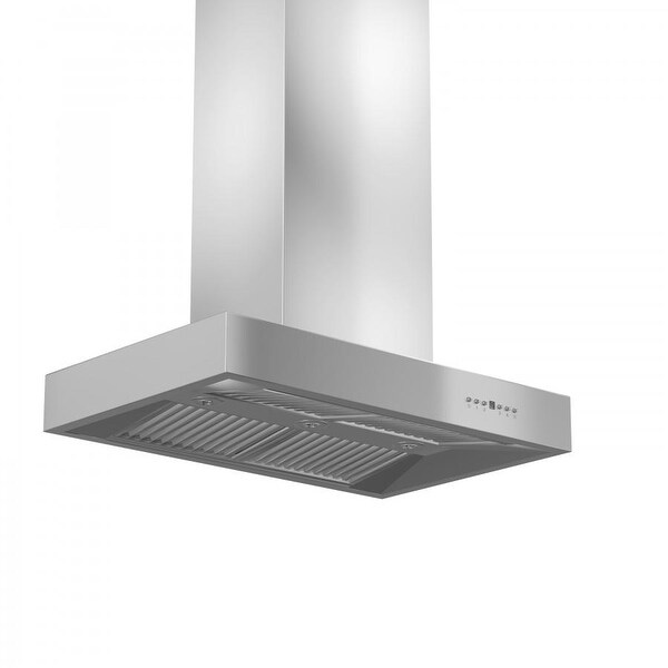 ZLINE Ducted Outdoor Island Mount Range Hood in Stainless Steel